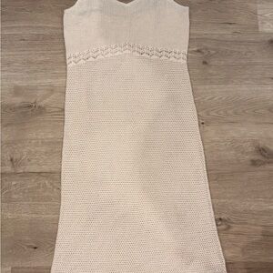 Old Navy Cream knitted Dress Size L Excellent Condition